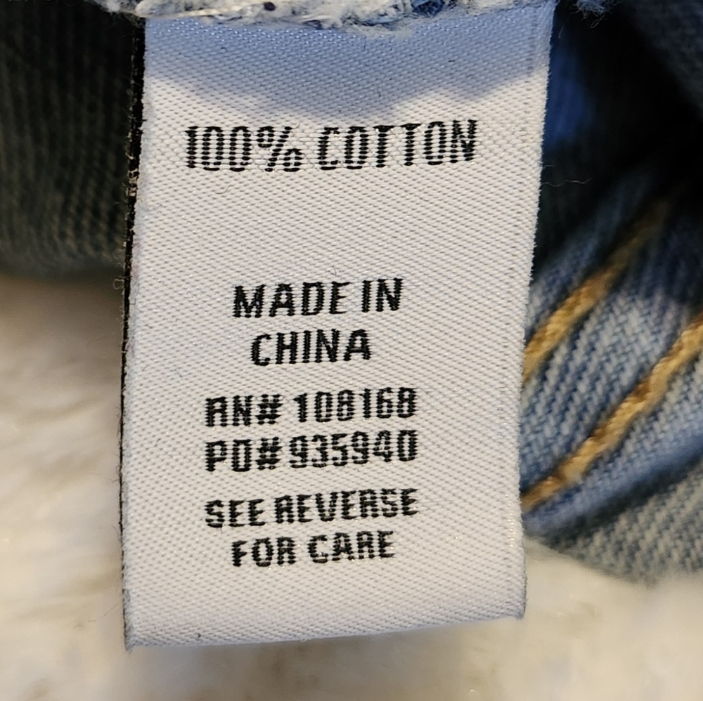 RSQ Light Blue High Rise Straight Leg Jeans - Picture 4 of 5